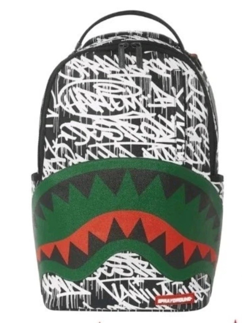 Sprayground Men’s Black & Green Shark Mouth Backpack